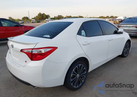 2016 Toyota Corolla S Plus из США, поврежденный, VIN 2T1BURHE0GC512777
